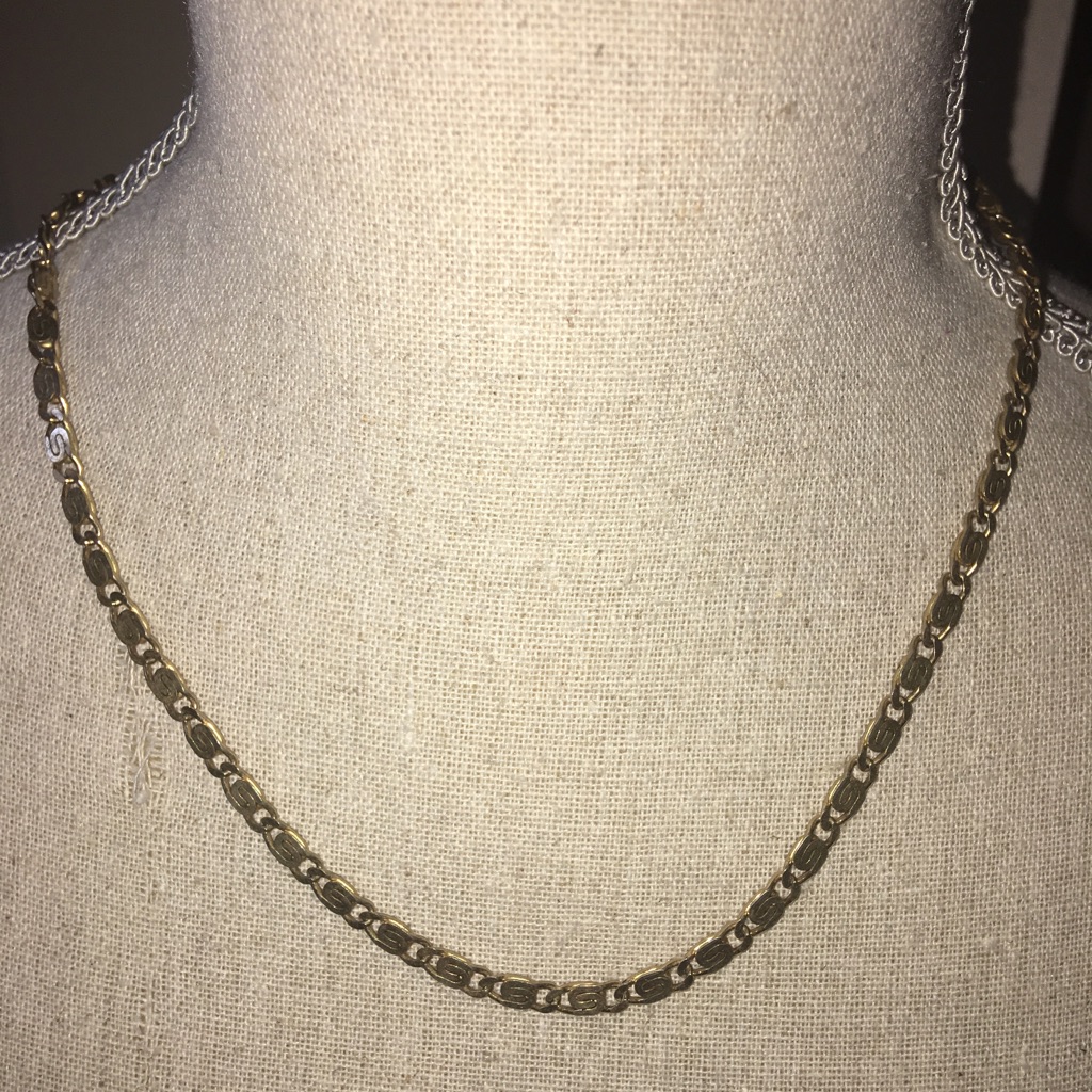 Gold Plated Link Chain Necklace